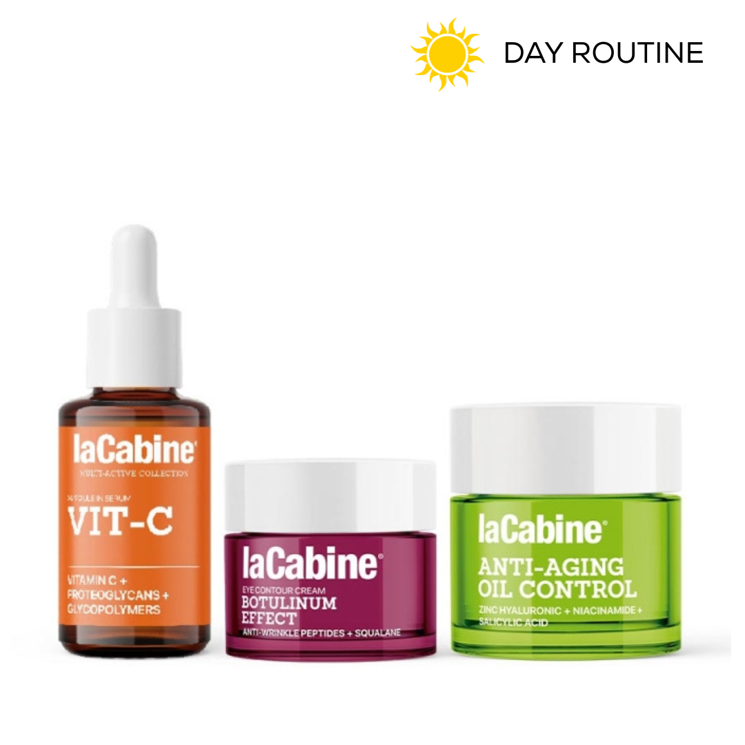 LaCabine Wellaging Mixed-Oily Skin Routine - Day & Night