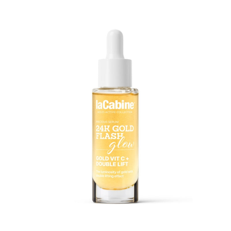 LaCabine 24K Gold Flash Glow Serum Cream Set