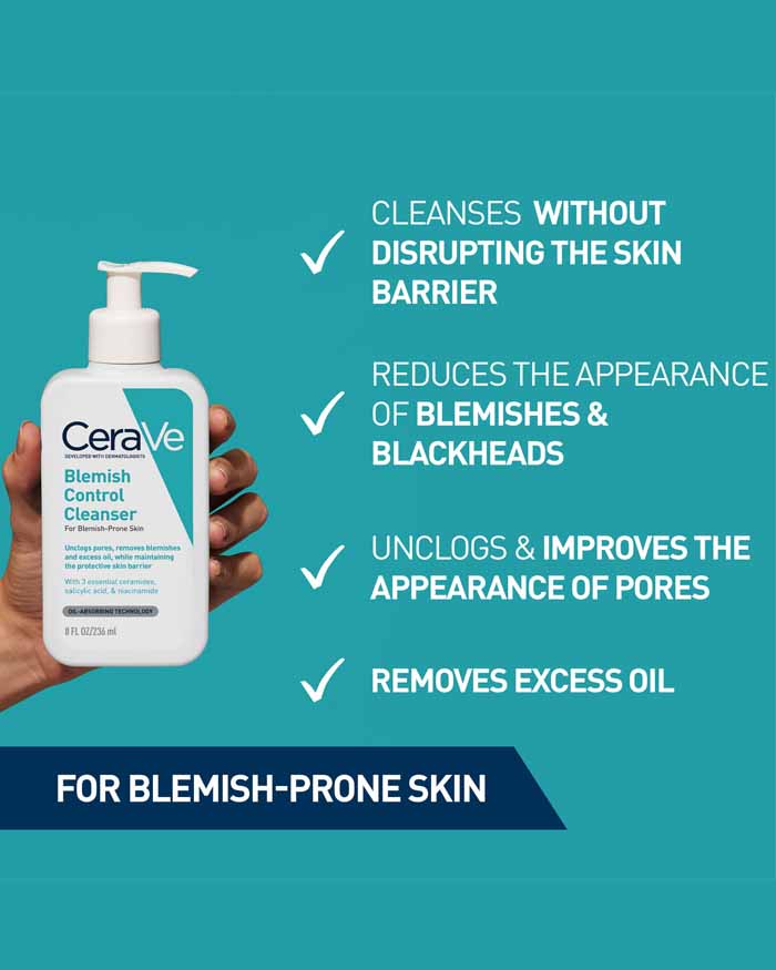 CeraVe Blemish Control Pack (Cleanser + Gel)