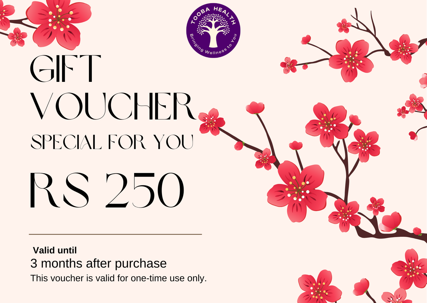 A Special Gift for You - Tooba Health Voucher