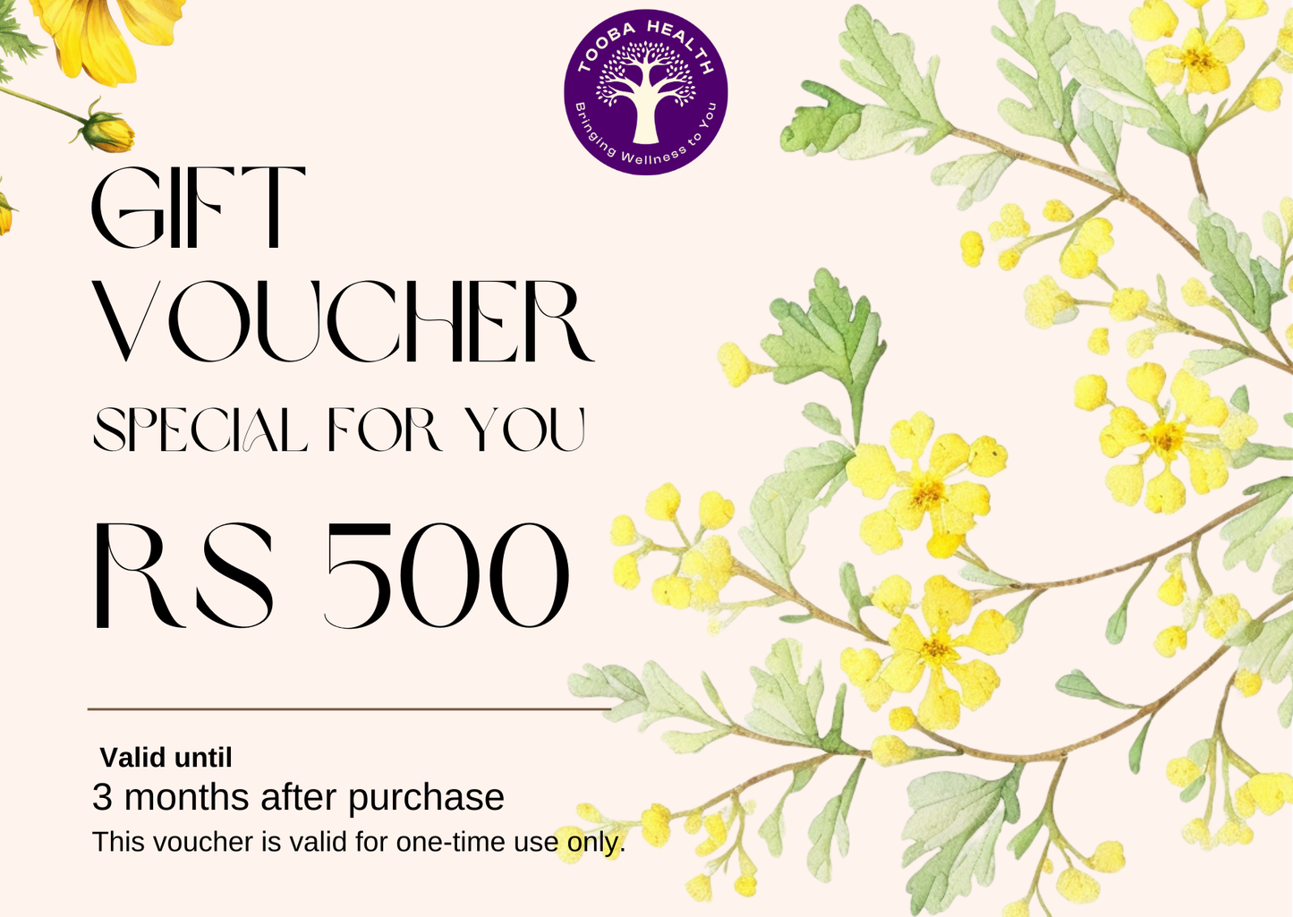 A Special Gift for You - Tooba Health Voucher