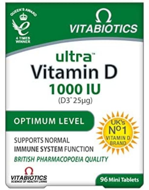 Vitabiotics Ultra Vitamin D 1000iu tablets x30